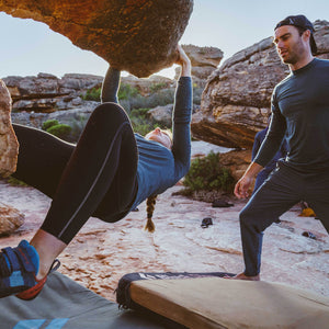Running is the link when bouldering in the Cederberg mountains, SA
