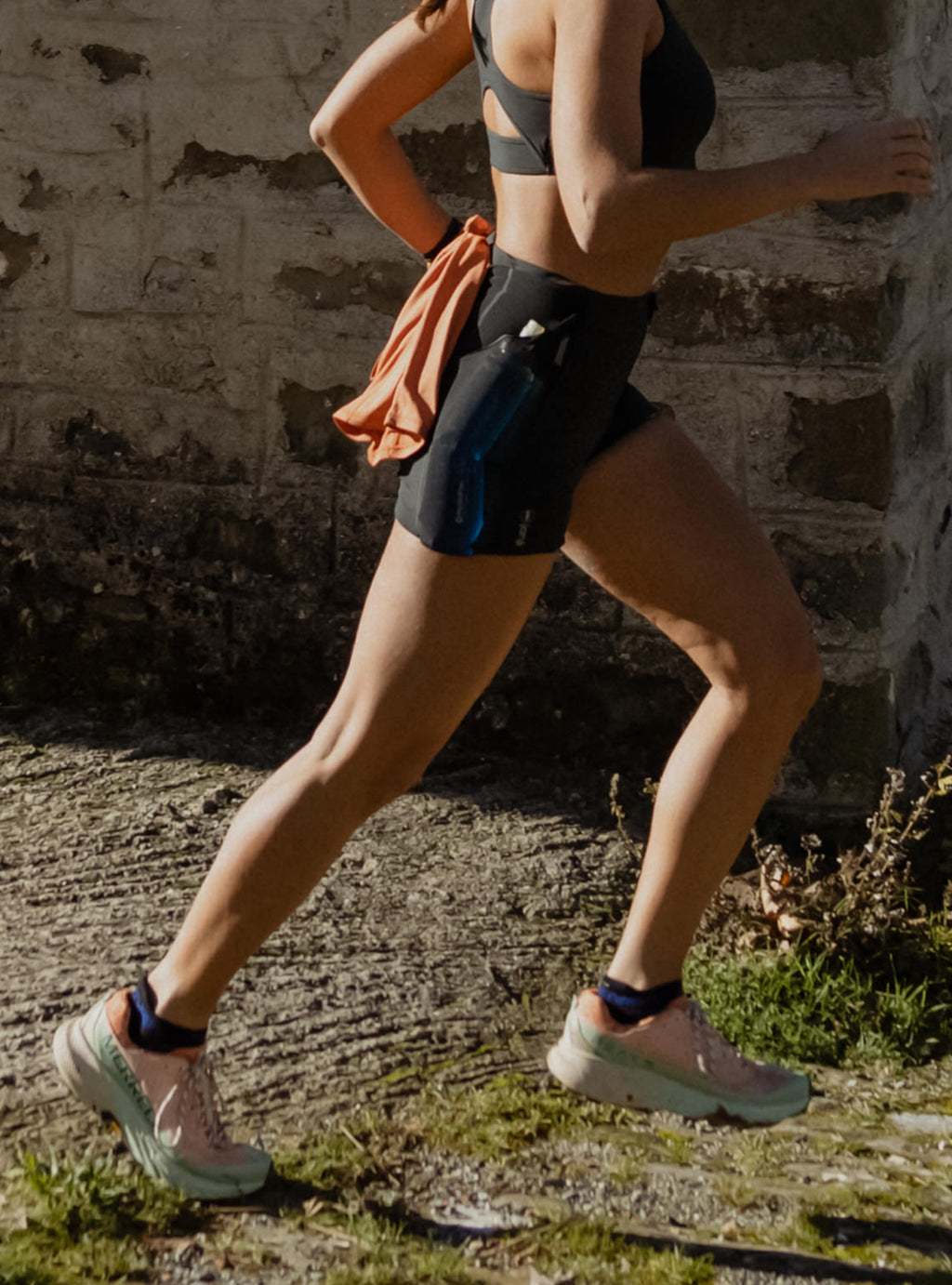 Craft - Women's Pro Trail Short Tights - Running tights - Slate / Mud | XS