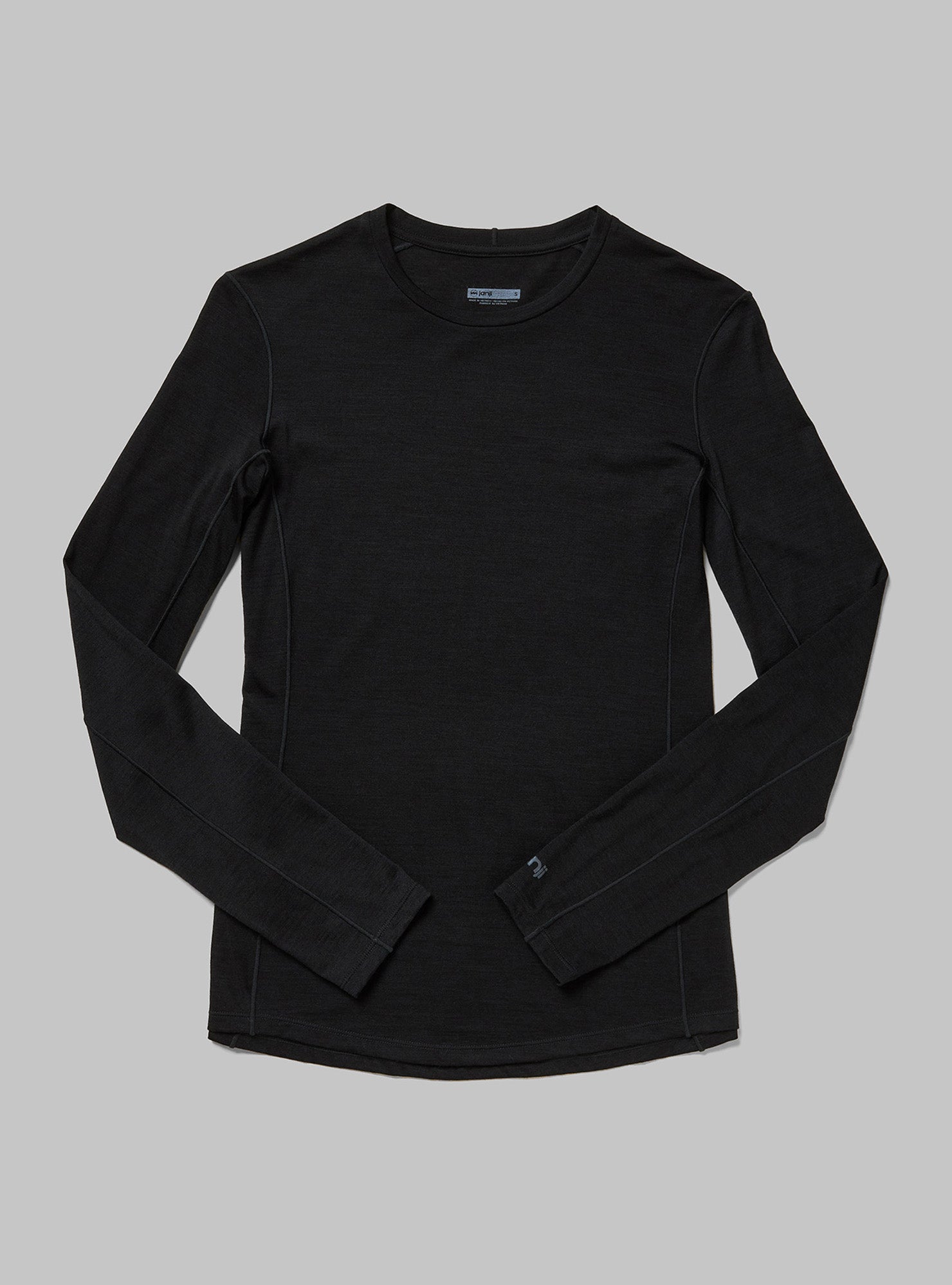トップス ONC MERINO LONG SLEEVE SHIRTS BLACK 4 Merino wool long sleeve T-shirt / BLACK / ONC MERINO