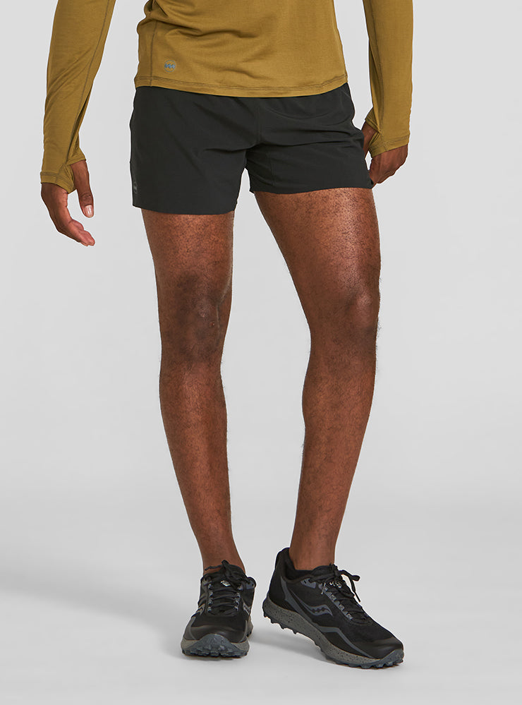 New Balance Men's Impact Run 5 Inch Short, Black, X-Large, Shorts